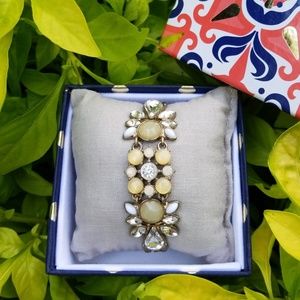 💗 LUCKY BRAND Crystal Beaded Jeweled Drawstring Bracelet NIB